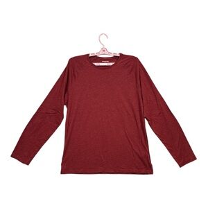 Banana‎ Republic Men's Red Long Sleeve Crew Neck Tee, Size L